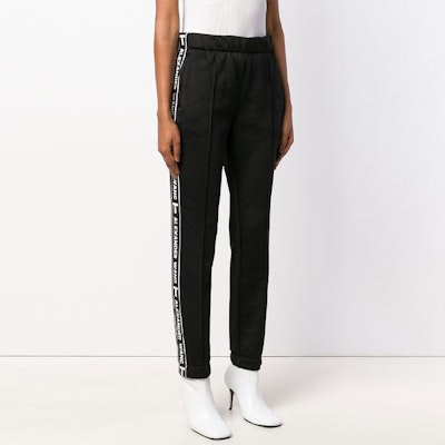 (Women) Alexander Wang SS21 Logo Stripe Jogger Sweatpants Black. 4C384017C1-001 Purchase (Women) Alexander Wang SS21 Logo Stripe Jogger Sweatpants Black. 4C384017C1-001