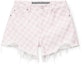 Order (Women) Alexander Wang SS21 Pastel Plaid Bite Shorts Pink 4DC2214939-688