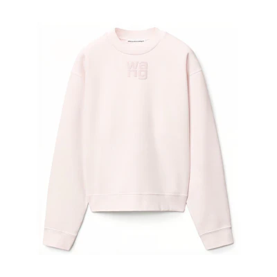 (Women) Alexander Wang SS21 Pink Casual Logo Printed Sweatshirt. 4CC1201157-683