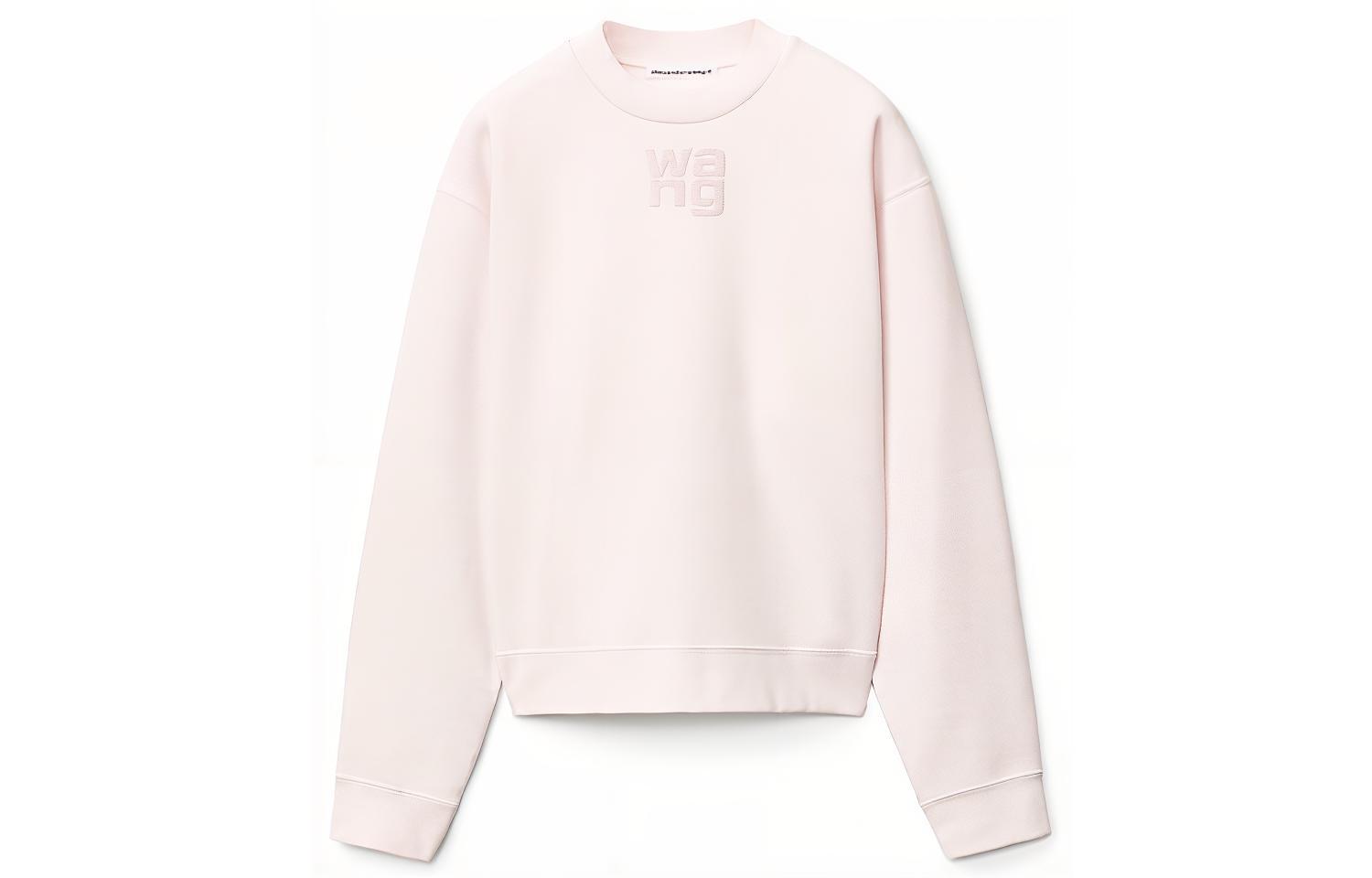 Order (W) 알렉산더왕 SS21 핑크 로고 프린트 캐주얼 스웨트셔츠. 4CC1201157-683