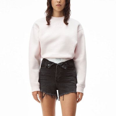 (W) 알렉산더왕 SS21 핑크 로고 프린트 캐주얼 스웨트셔츠. 4CC1201157-683 Shop (W) 알렉산더왕 SS21 핑크 로고 프린트 캐주얼 스웨트셔츠. 4CC1201157-683