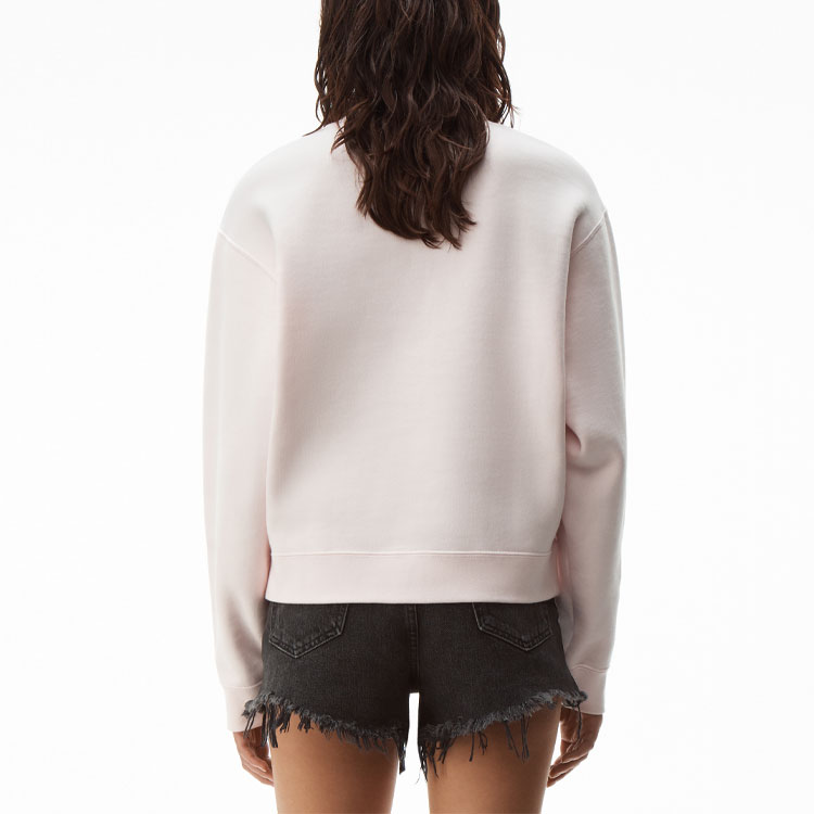 Purchase (W) 알렉산더왕 SS21 핑크 로고 프린트 캐주얼 스웨트셔츠. 4CC1201157-683