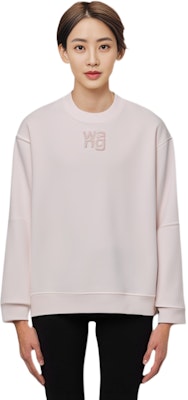 (W) 알렉산더왕 SS21 핑크 로고 프린트 캐주얼 스웨트셔츠. 4CC1201157-683 Sizing (W) 알렉산더왕 SS21 핑크 로고 프린트 캐주얼 스웨트셔츠. 4CC1201157-683