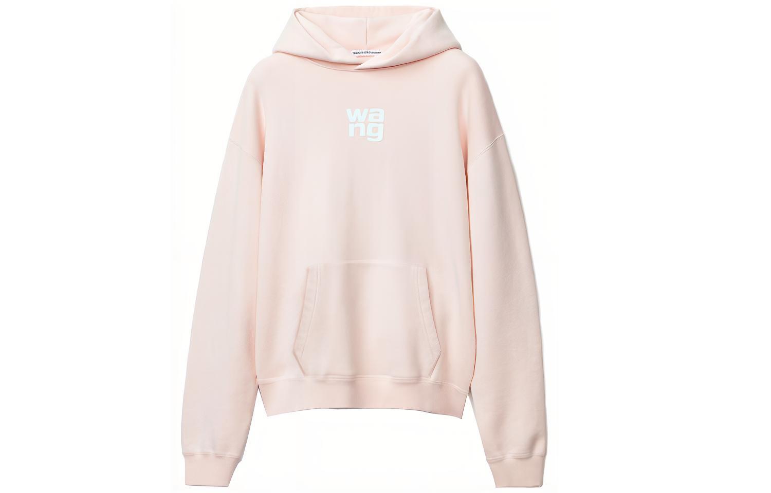 Order (W) Alexander Wang SS21 Logo Hoodie Sweatshirt Merah Jambu Foam. UCC1211023-683