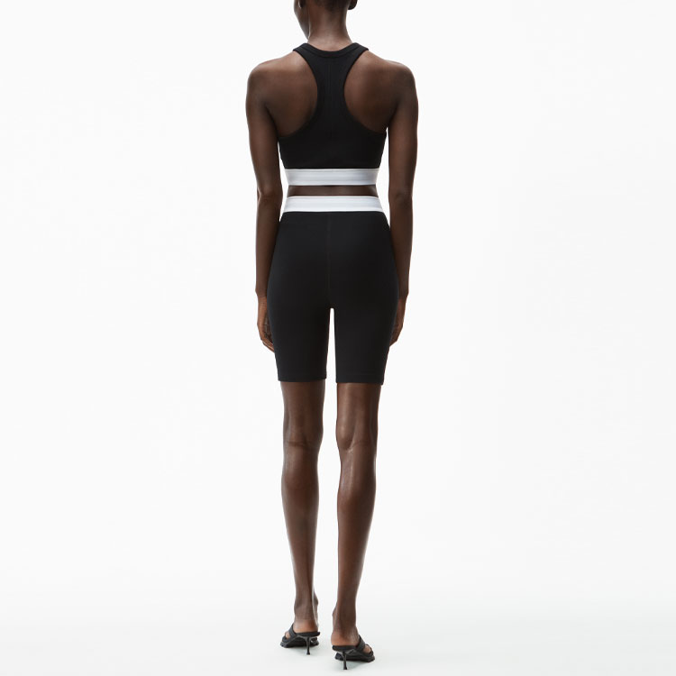 Shop (Women) Alexander Wang SS21 Reflective Logo Bra Tank Top Women Black 1CC2218053-001