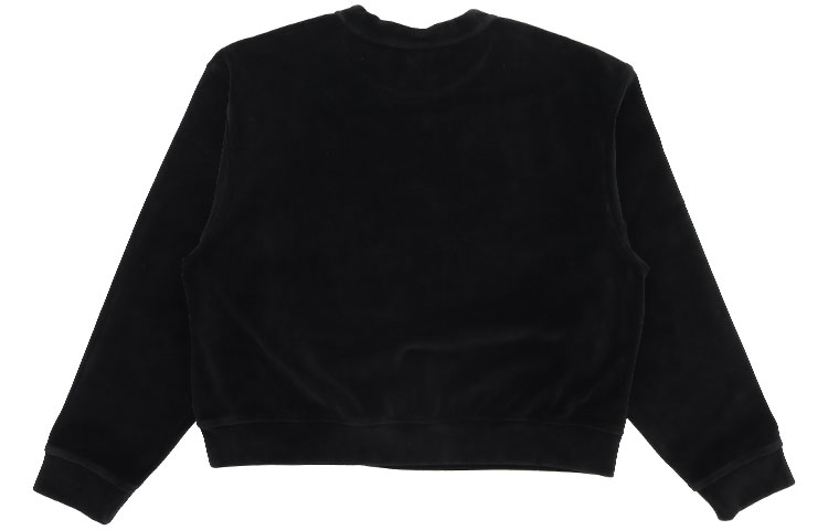 Lookbook (W) 알렉산더 왕 SS21 블랙 라인스톤 로고 여성 긴팔 맨투맨 4CC3211265-001