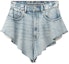 Buy (Women) Alexander Wang SS21 Ruffled Denim Shorts for Women Blue 4DC1204638-113