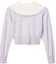 Order (Women) Alexander Wang SS21 Sheer Mesh Cropped Cashmere Sweater Women’s Pink Purple 1KC2193129-532