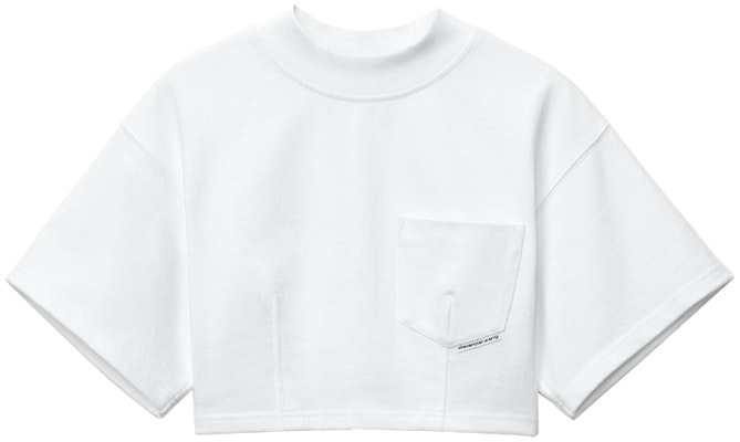 (W) 亚历山大王 SS21 白色修身短款短袖T恤 4CC2211202-100 Order (W) 亚历山大王 SS21 白色修身短款短袖T恤 4CC2211202-100