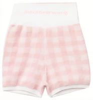 (Women) Alexander Wang SS21 Y2K Check Terry Cloth Shorts Women’s Pink. 4KC2214071-686 (Women) Alexander Wang SS21 Y2K Check Terry Cloth Shorts Women’s Pink. 4KC2214071-686