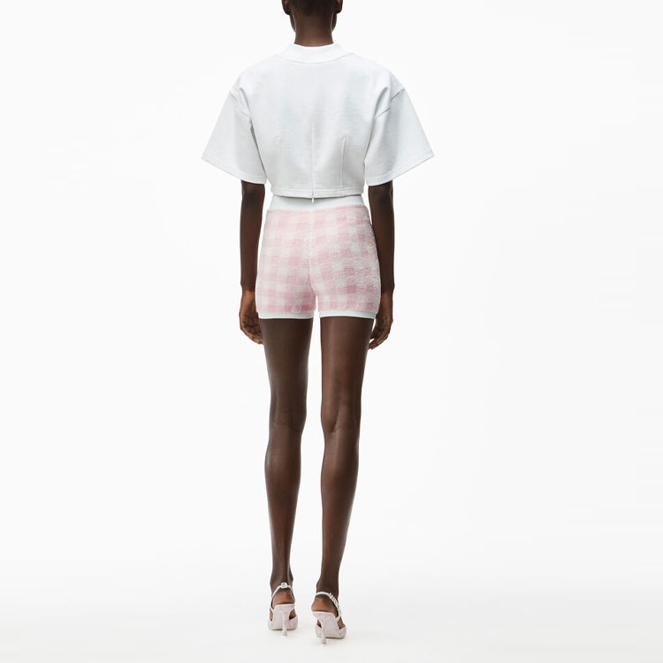 Shop (W) Alexander Wang SS21 Y2K Shorts Wanita Terry Cloth Pink. 4KC2214071-686
