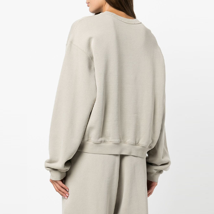 Shop (W) 알렉산더 왕 SS22 베이지 로고 프린트 크루넥 긴팔 맨투맨 4CC3211258-267