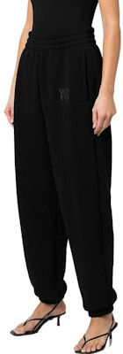 (Women) Alexander Wang SS22 Black Elastic Logo Print Track Pants. 4CC32-2434-8001 Purchase (Women) Alexander Wang SS22 Black Elastic Logo Print Track Pants. 4CC32-2434-8001