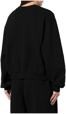 (Women) Alexander Wang SS22 Black Logo Print Pullover Sweatshirt Long Sleeve. 4CC3221360-001 Lookbook (Women) Alexander Wang SS22 Black Logo Print Pullover Sweatshirt Long Sleeve. 4CC3221360-001