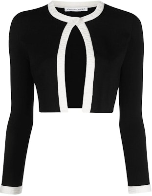 (W) Alexander Wang SS22 Hitam Logo Trim Short Knit Top 4KC1223013-965 Buy (W) Alexander Wang SS22 Hitam Logo Trim Short Knit Top 4KC1223013-965