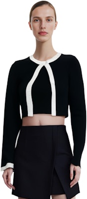 (W) Alexander Wang SS22 Hitam Logo Trim Short Knit Top 4KC1223013-965 Sizing (W) Alexander Wang SS22 Hitam Logo Trim Short Knit Top 4KC1223013-965