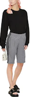 Shop (W) Alexander Wang SS22 黑色寬鬆版型套頭圓領長袖上衣 4CC3221356-001