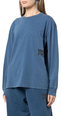 (W) アレキサンダーワン SS22 サイドロゴプリント付きブルーロングスリーブTシャツ. 4CC3211254-470 Purchase (W) アレキサンダーワン SS22 サイドロゴプリント付きブルーロングスリーブTシャツ. 4CC3211254-470