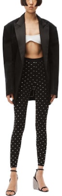 (Women) Alexander Wang SS22 Crystal Logo Print Leggings Black 1KC3224050-001 Lookbook (Women) Alexander Wang SS22 Crystal Logo Print Leggings Black 1KC3224050-001
