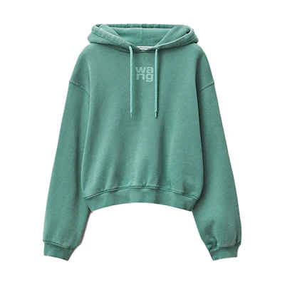 (Women) Alexander Wang SS22 Foam Logo Terry Hoodie 4CC3212043-303