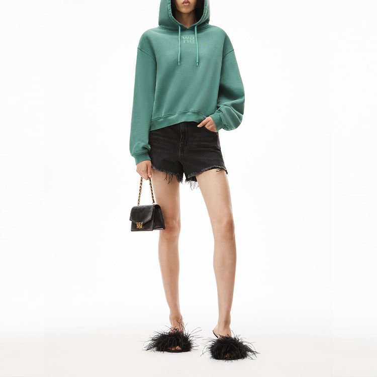 Lookbook (Women) Alexander Wang SS22  Foam Logo Terry Hoodie 4CC3212043-303
