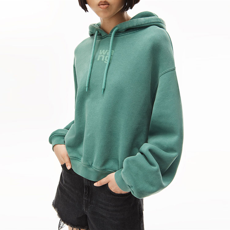 Purchase (Women) Alexander Wang SS22  Foam Logo Terry Hoodie 4CC3212043-303