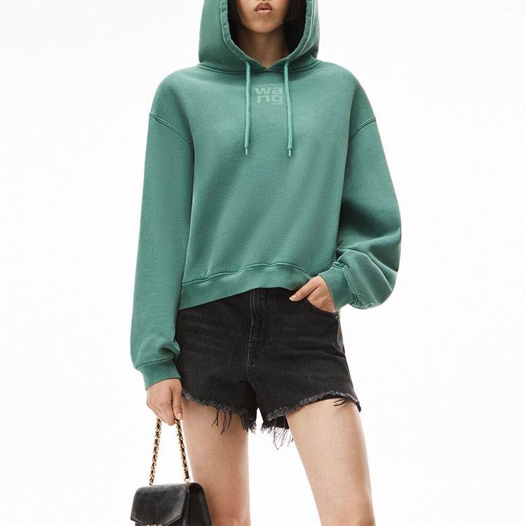 Details for (Women) Alexander Wang SS22  Foam Logo Terry Hoodie 4CC3212043-303