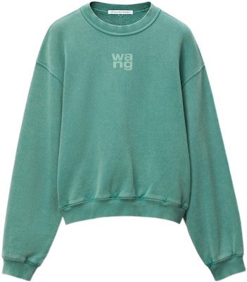 (Women) Alexander Wang SS22 Foam Logo Terry Pullover Sweatshirt - Collegiate Green 4CC3211258-303 Buy (Women) Alexander Wang SS22 Foam Logo Terry Pullover Sweatshirt - Collegiate Green 4CC3211258-303