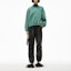 Lookbook (Women) Alexander Wang SS22 Foam Logo Terry Pullover Sweatshirt - Collegiate Green 4CC3211258-303