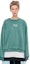 Details for (Women) Alexander Wang SS22 Foam Logo Terry Pullover Sweatshirt - Collegiate Green 4CC3211258-303