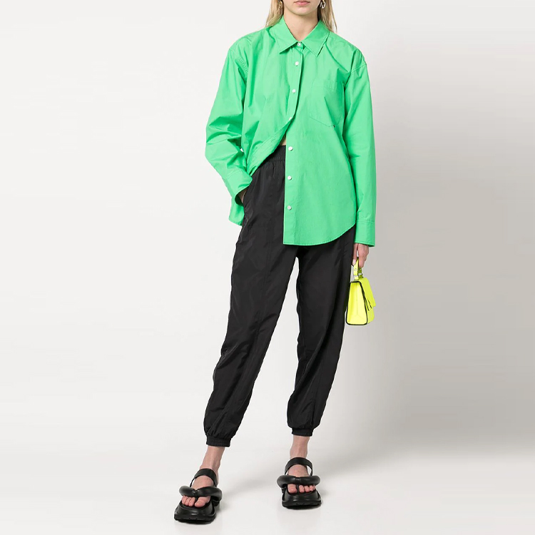 Lookbook (W) Alexander Wang SS22 綠色長袖襯衫 4WC2221318-328
