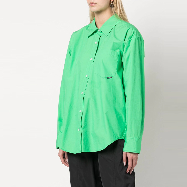 Shop (W) Alexander Wang SS22 綠色長袖襯衫 4WC2221318-328