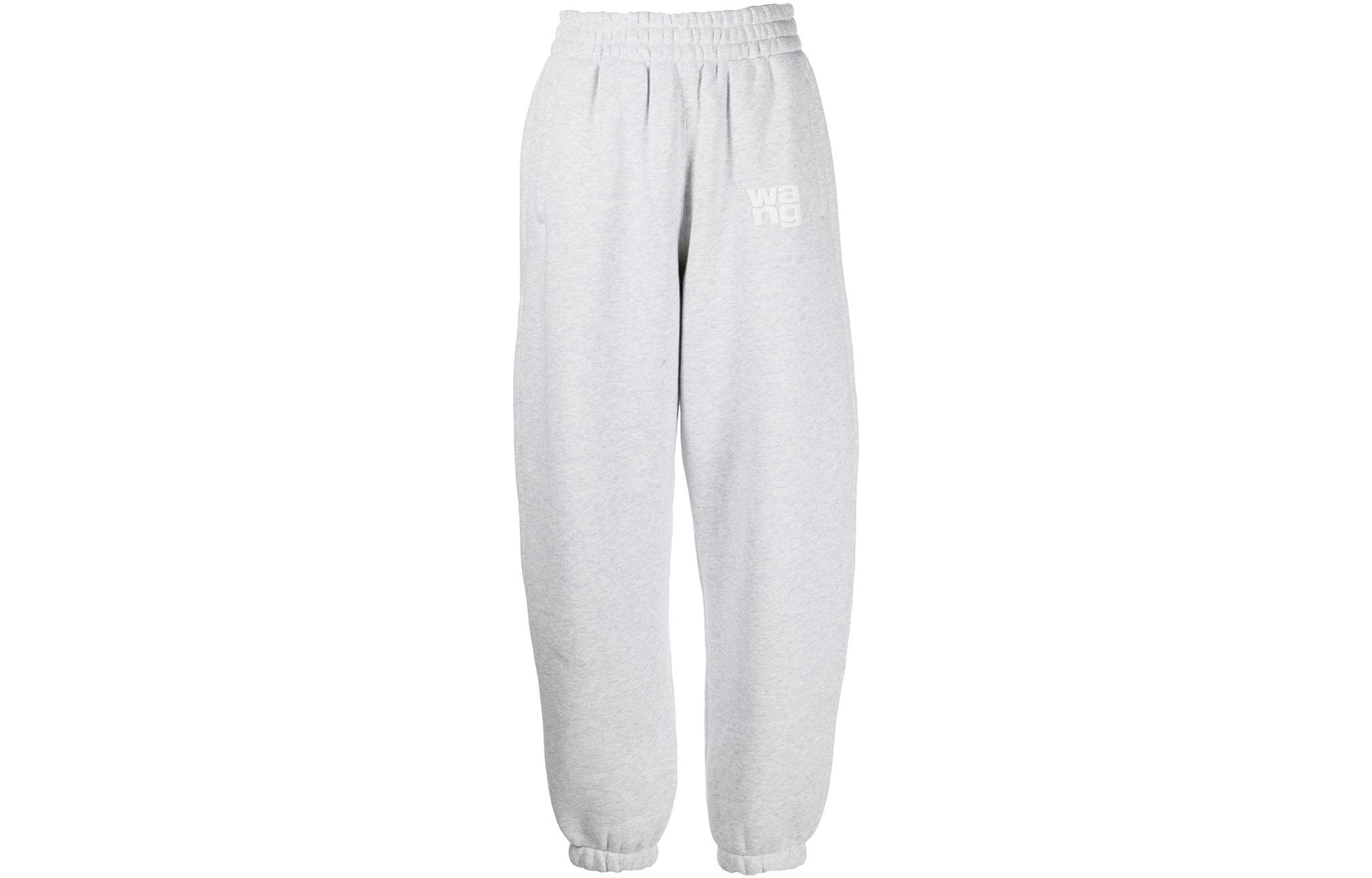 Order (Women) Alexander Wang SS22  Grey Logo Print Sweatpants. 4CC3224348-050