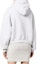 Shop (Women) Alexander Wang SS22 Grey Pullover Hoodie with Rubber Logo. 4CC3222069-050