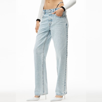 (W) 亚历山大王SS22浅蓝色水钻标志紧身牛仔裤 4DC1224067-270 Purchase (W) 亚历山大王SS22浅蓝色水钻标志紧身牛仔裤 4DC1224067-270