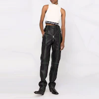 Lookbook (W) Alexander Wang SS22 Logo Strap Tank Top - Putih 4CC2211212-120