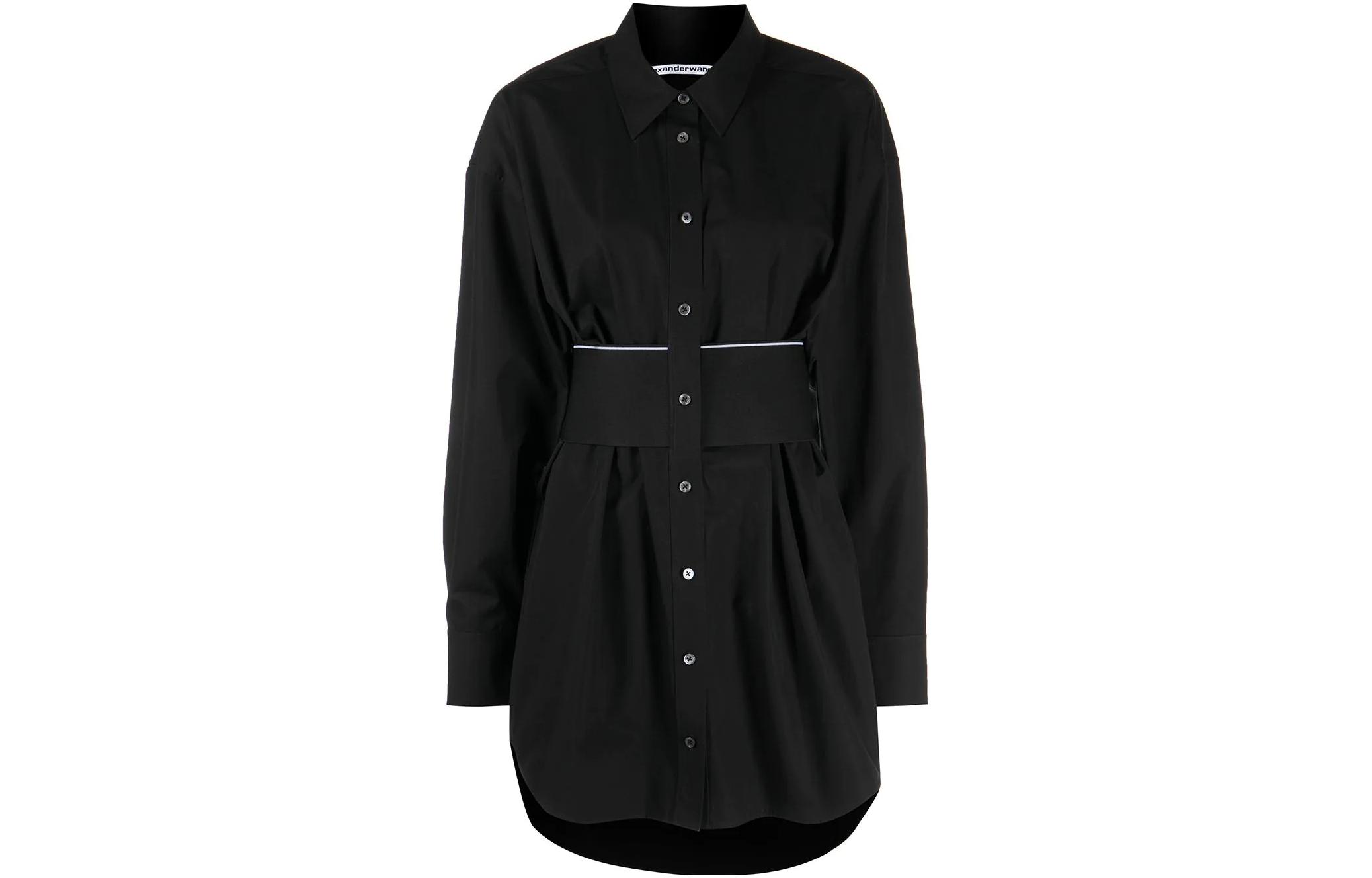 (Women) Alexander Wang SS22  Long Sleeve Dress Black 1WC3226492-001