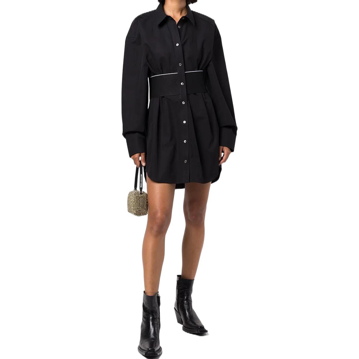 (Women) Alexander Wang SS22  Long Sleeve Dress Black 1WC3226492-001 圖 3