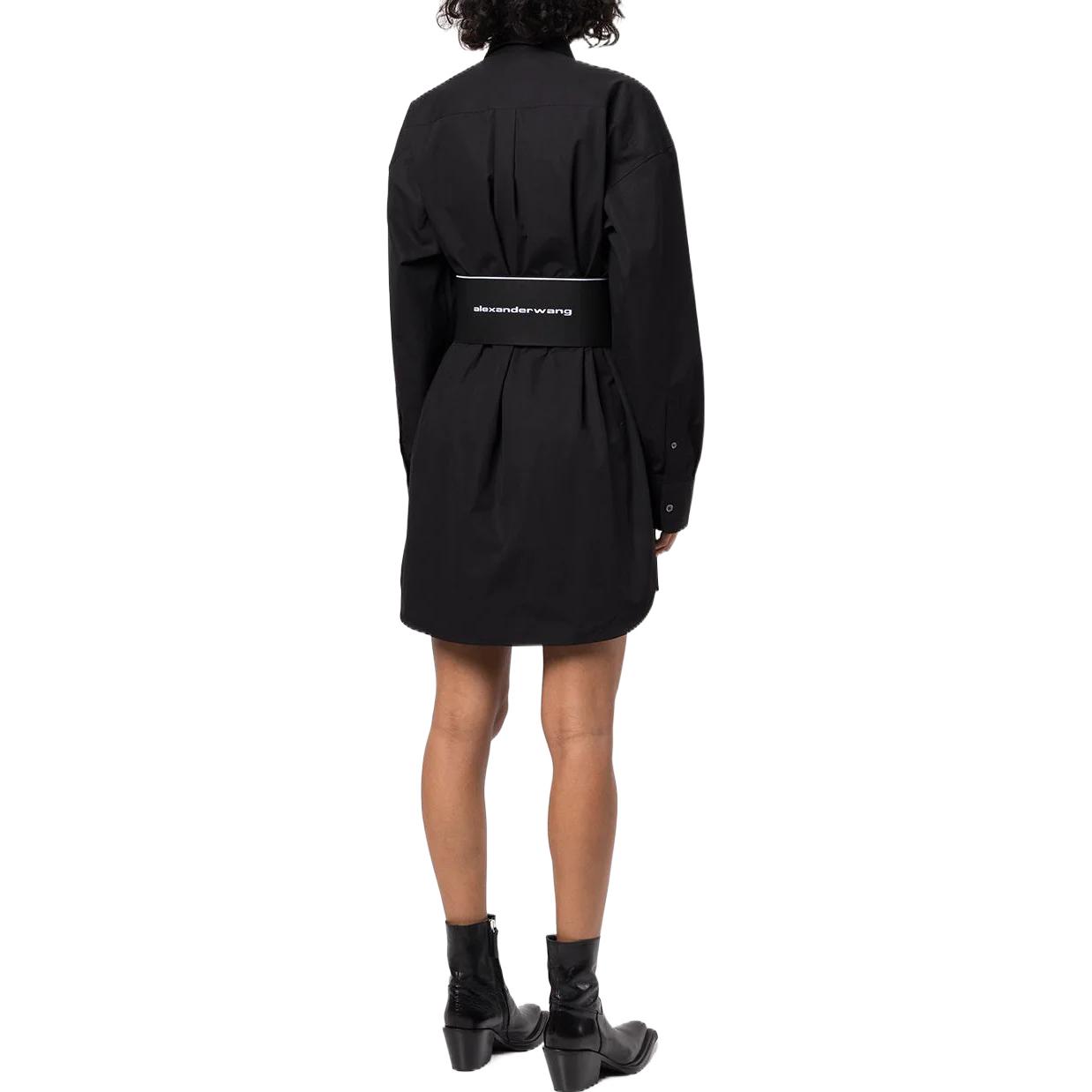 (Women) Alexander Wang SS22  Long Sleeve Dress Black 1WC3226492-001 圖 4