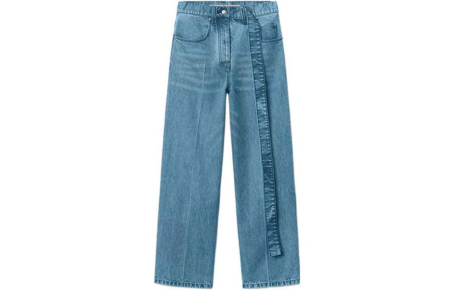 Order (Women) Alexander Wang SS22  Loose Fit Belted Wide-Leg Jeans Blue 1WC3224490-483