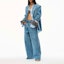 Lookbook (W) アレキサンダーワン SS22 ルーズフィット ベルト付き ワイドレッグジーンズ ブルー 1WC3224490-483
