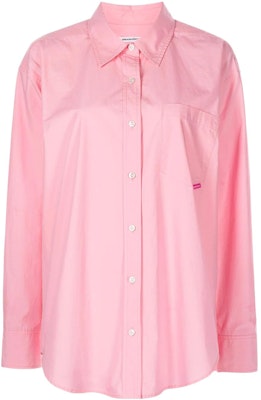 (Women) Alexander Wang SS22 Pink Solid Button-Up Long-Sleeve Shirt. 4WC2221318-958 Order (Women) Alexander Wang SS22 Pink Solid Button-Up Long-Sleeve Shirt. 4WC2221318-958