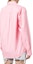 Shop (Women) Alexander Wang SS22 Pink Solid Button-Up Long-Sleeve Shirt. 4WC2221318-958