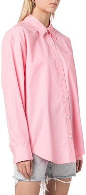 (Women) Alexander Wang SS22 Pink Solid Button-Up Long-Sleeve Shirt. 4WC2221318-958 Purchase (Women) Alexander Wang SS22 Pink Solid Button-Up Long-Sleeve Shirt. 4WC2221318-958