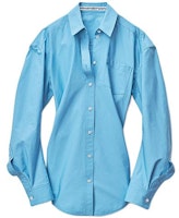 (Women) Alexander Wang SS22 Solid Long Sleeve Shirt Sky Blue 1WC1221552-437 (Women) Alexander Wang SS22 Solid Long Sleeve Shirt Sky Blue 1WC1221552-437