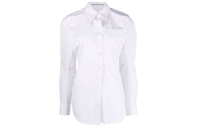Order (Women) Alexander Wang SS22  Solid White Shirt 1WC1221552-100
