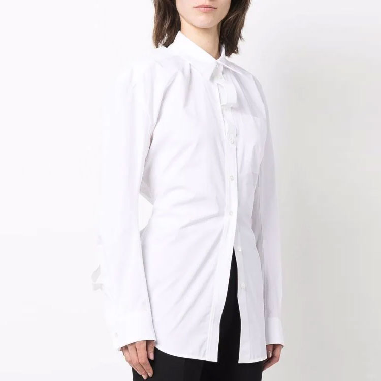 Purchase (Women) Alexander Wang SS22  Solid White Shirt 1WC1221552-100