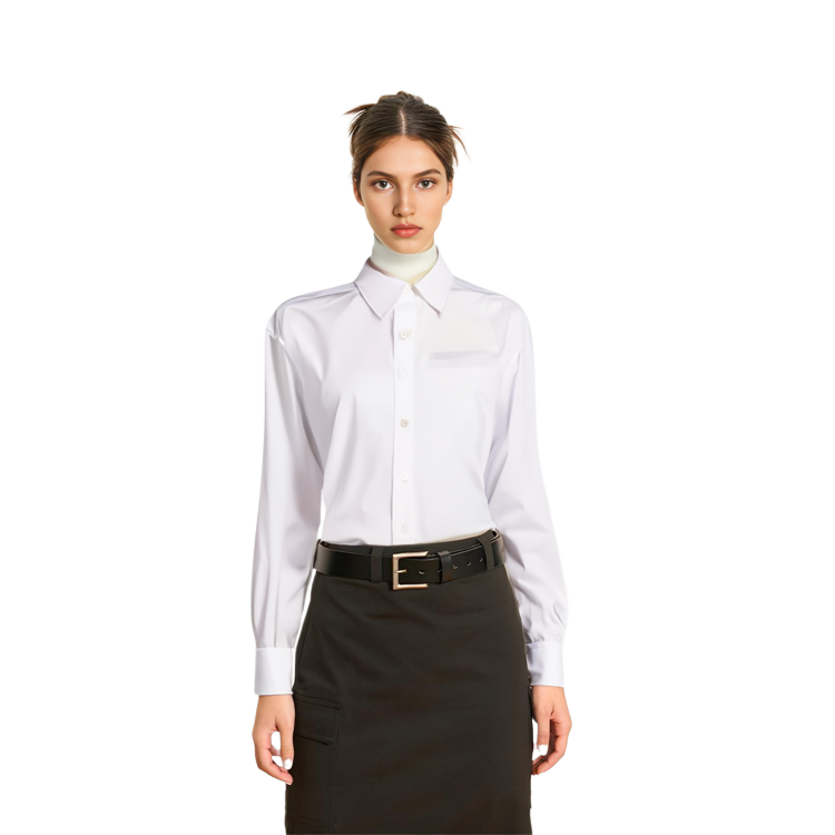 Details for (Women) Alexander Wang SS22  Solid White Shirt 1WC1221552-100