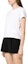Purchase (W) Alexander Wang SS22 Camiseta Blanca de Algodón Cuello Redondo Manga Corta 4CC3221358-100