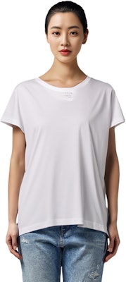 (W) Alexander Wang SS22 Camiseta Blanca de Algodón Cuello Redondo Manga Corta 4CC3221358-100 Details for (W) Alexander Wang SS22 Camiseta Blanca de Algodón Cuello Redondo Manga Corta 4CC3221358-100